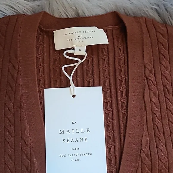 Nwt! Sezane Charlie Midi dress hazelnut - Picture 7 of 13
